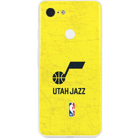 NBA Utah Jazz Yellow Texture Google Pixel 3 Skin